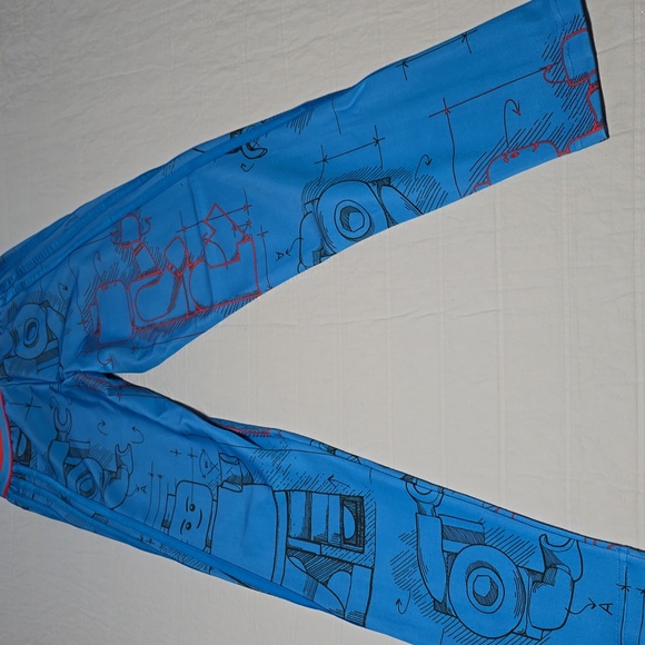 NWT Adidas x Lego® Tech Pack Tights Kids', Blue, Size L - Picture 11 of 13